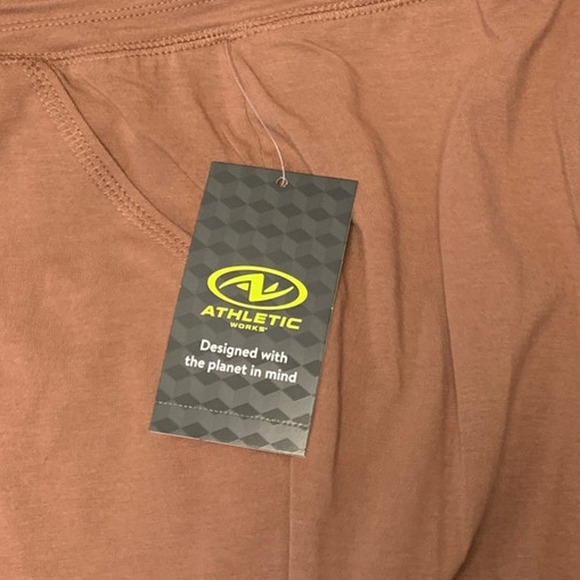 New Athletic Work Womens Coffee Brown Small Petite Elastic Drawstring Yoga Pants - Picture 4 of 4